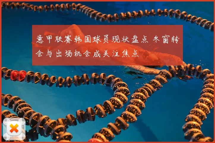 意甲联赛韩国球员现状盘点 冬窗转会与出场机会成关注焦点